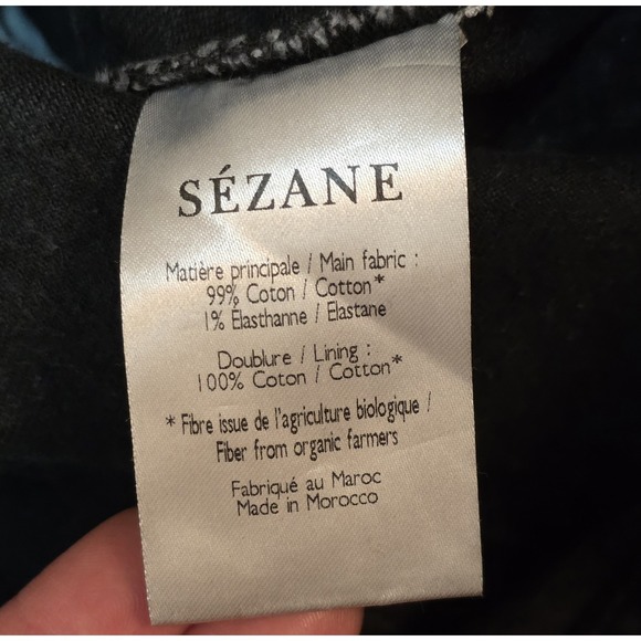 SEZANE Women Slim Parfait Heather Black Jeans Size 27 Button Fly READ DESC - Picture 13 of 16